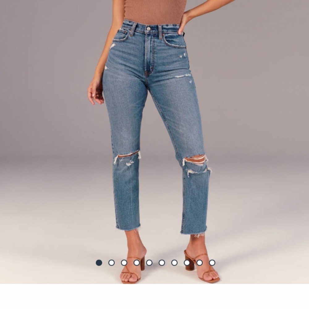 Abercrombie & Fitch Ankle Straight High Rise size 27